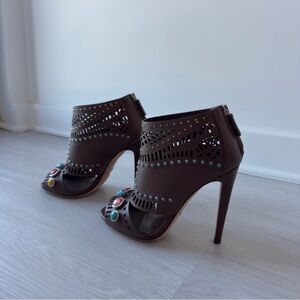 Gucci Lika Brown Ankle Boots